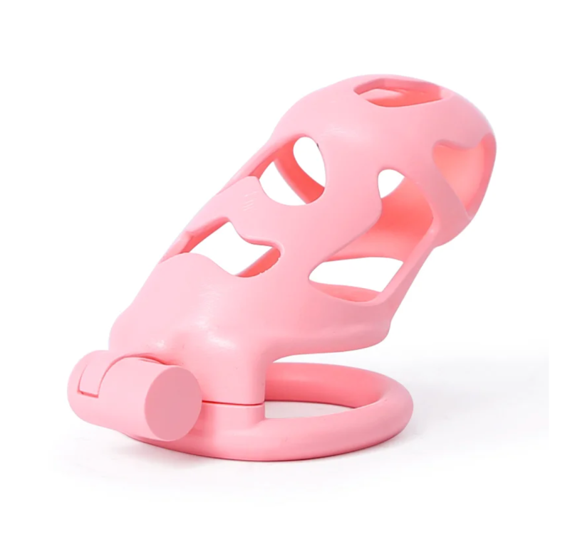 3D Printing Lightweight Pink CockCage Anti-Erection Chastity Cage For Men