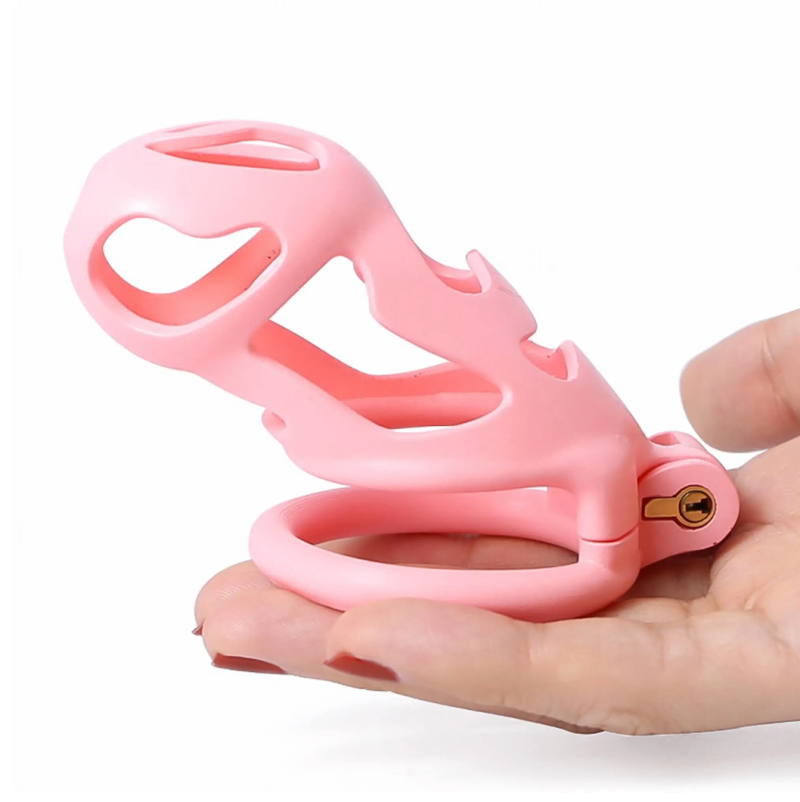 3D Printing Lightweight Pink CockCage Anti-Erection Chastity Cage For Men