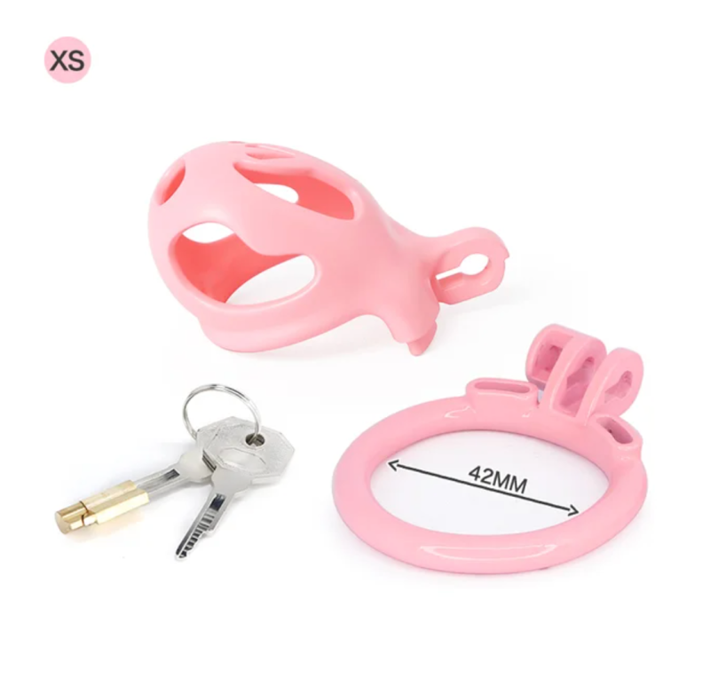 3D Printing Lightweight Pink CockCage Anti-Erection Chastity Cage For Men