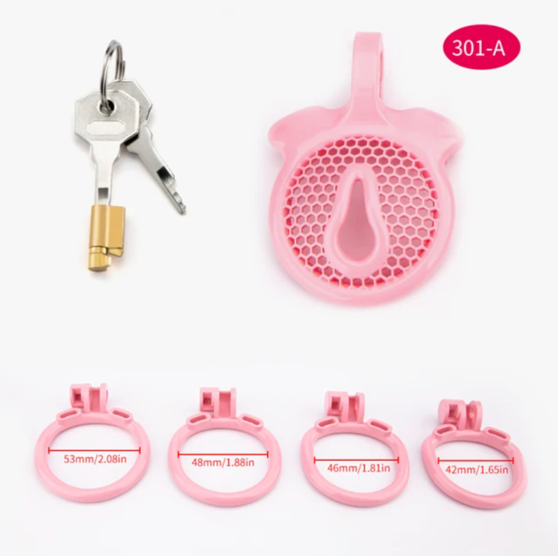 pink chastity cage