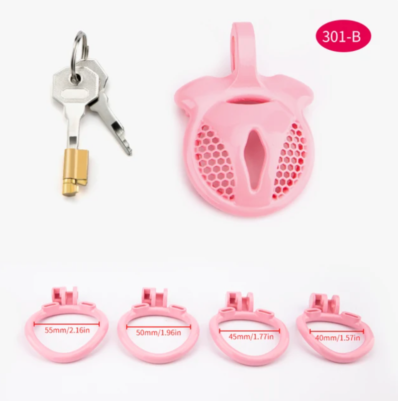 pink chastity cage