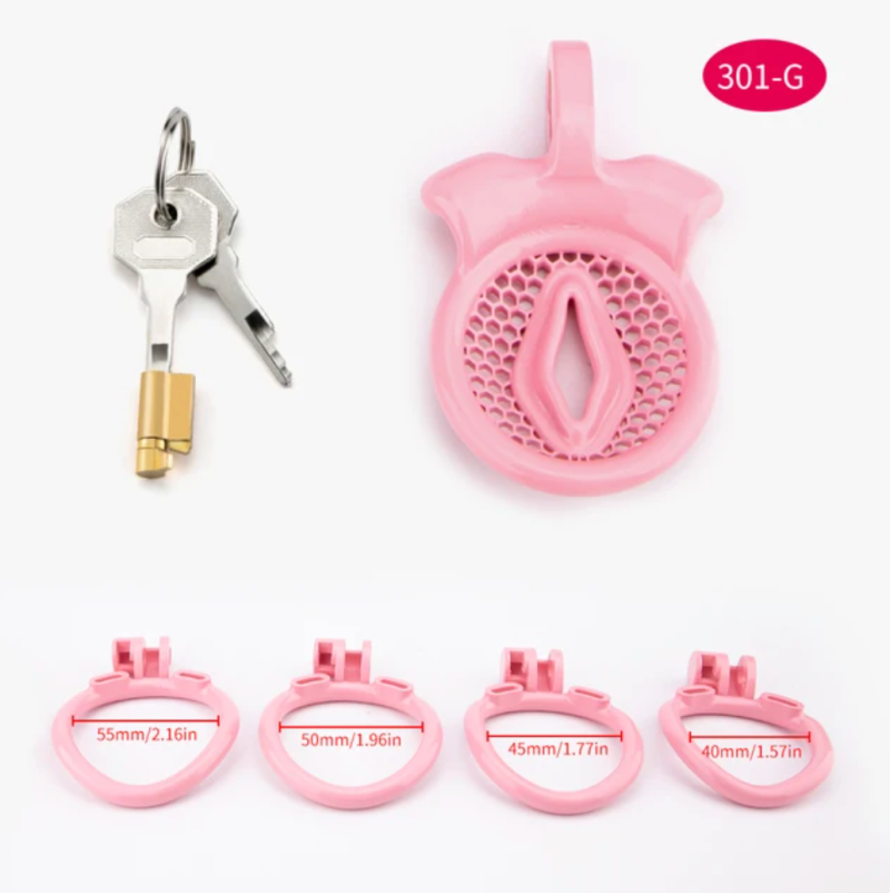 pink chastity cage