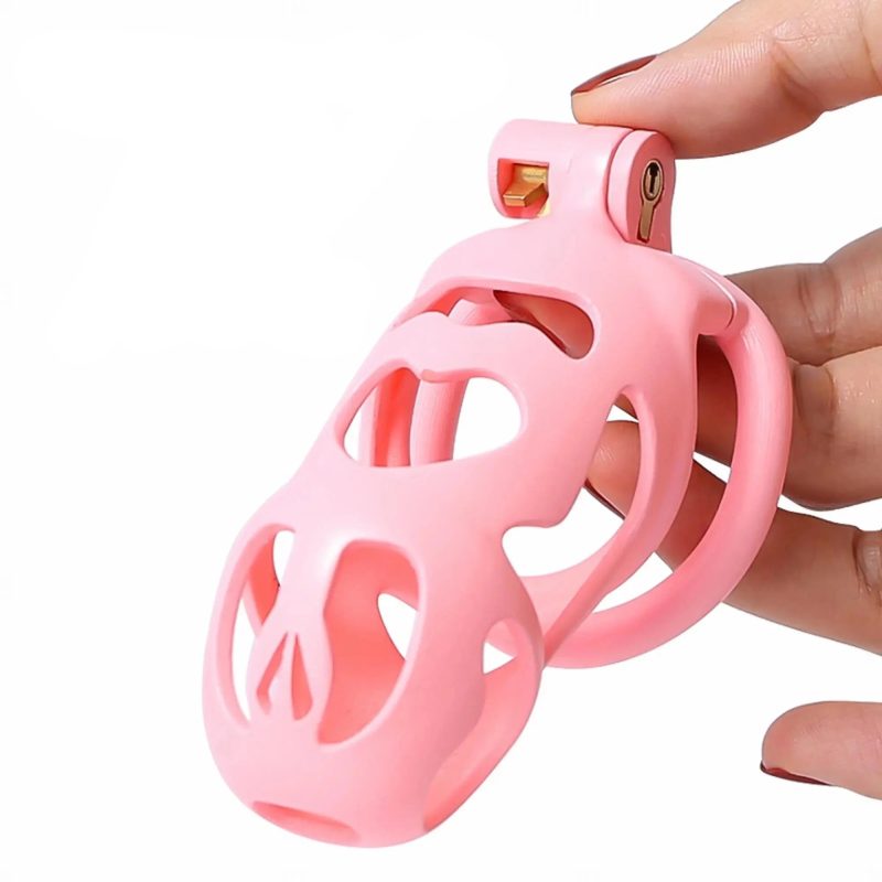 3D Printing Lightweight Pink CockCage Anti-Erection Chastity Cage For Men