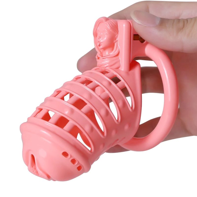 Pussy Vaginal 3D Printed BDSM Male Spiked Cock Cage For Sissy