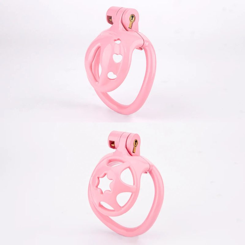 pink chastity cage for sissy