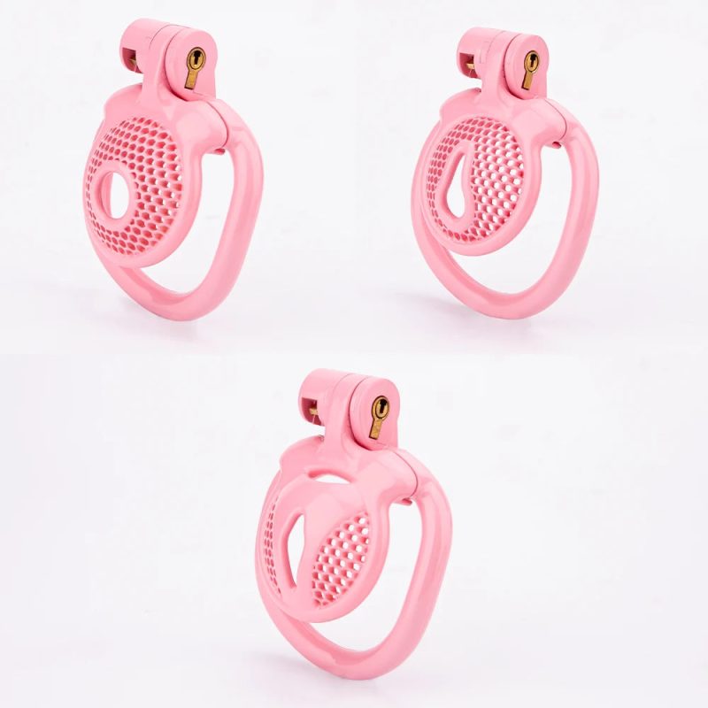 positive pink chastity cage