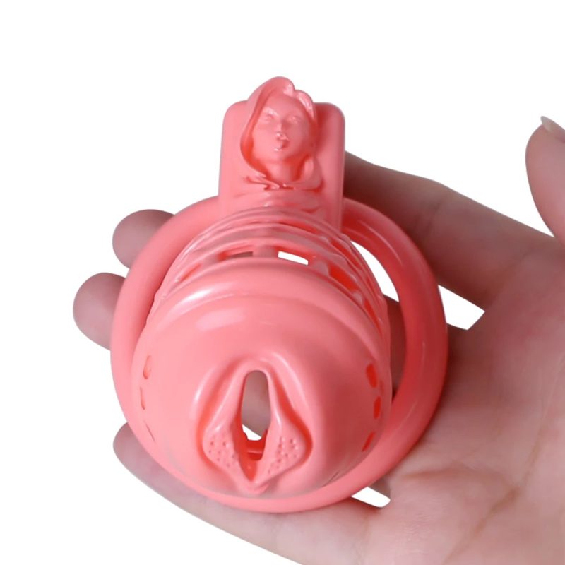 Pussy Vaginal 3D Printed BDSM Male Spiked Cock Cage For Sissy