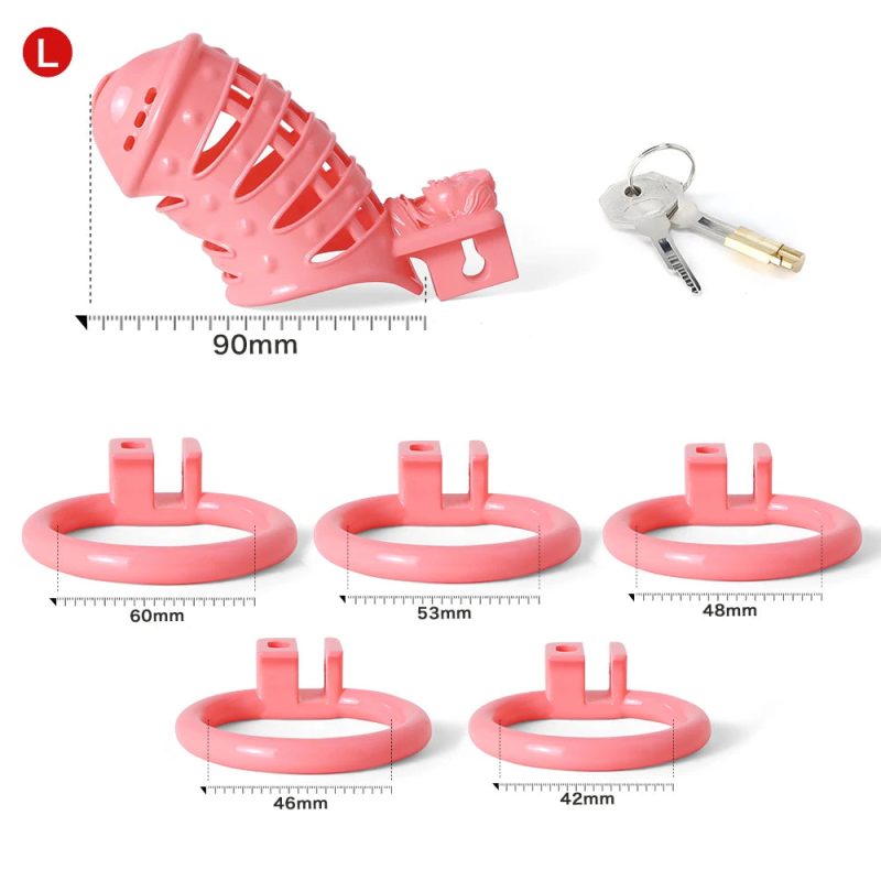 Pussy Vaginal 3D Printed BDSM Male Spiked Cock Cage For Sissy